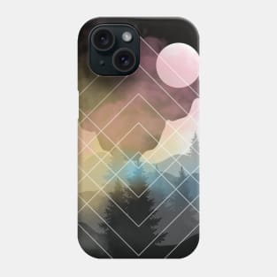 Dreams and Lovers Geometric Mountain Sunrise Phone Case