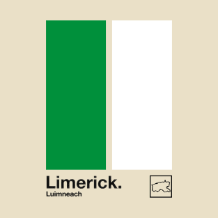 County Limerick / Original Retro Style Minimalist Poster Design T-Shirt