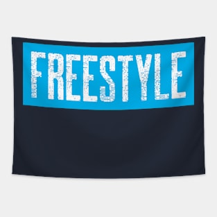 Freestyle, swimming design Tapestry