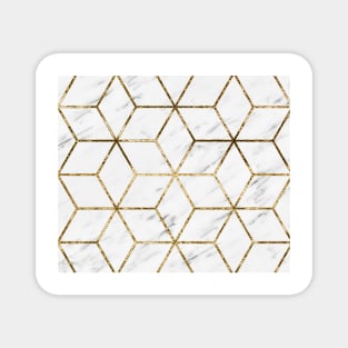 Gatsby golden marble Magnet