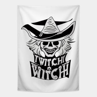 Twitch Witch Halloween Design Tapestry