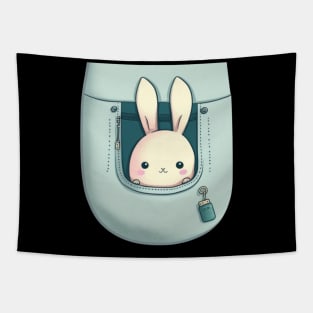 rabbit cute kawaii, t-shirt. Tapestry