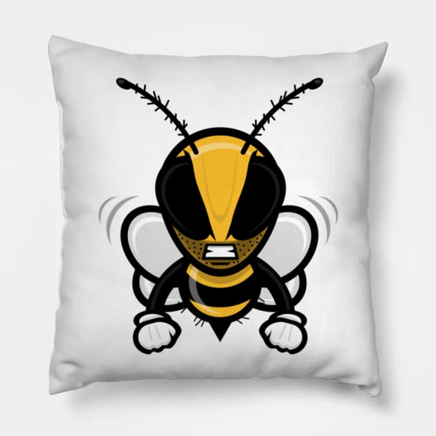 Rumble Bee Pillow by JSNDMPSY