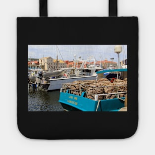 Cray Pots on a fishing boat in Hobart, Tasmania, Australia Tote