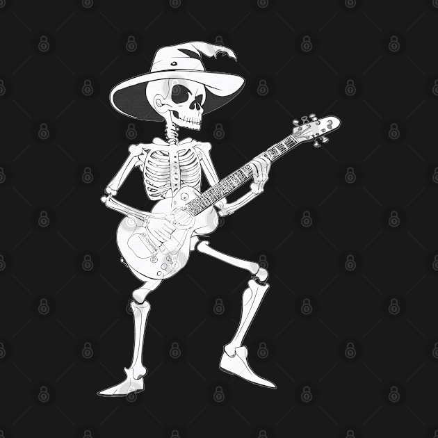 Skeleton Playing  Guitar by PhiloArt