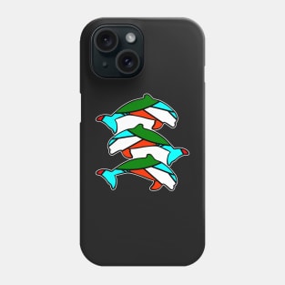 Tribal Dolphin abstract pattern Phone Case
