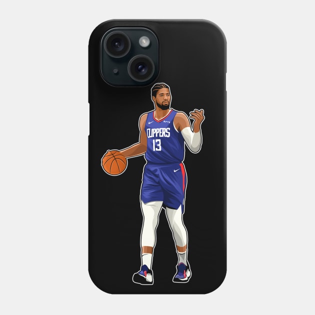 Paul George #13 Dribbles Phone Case by GuardWall17