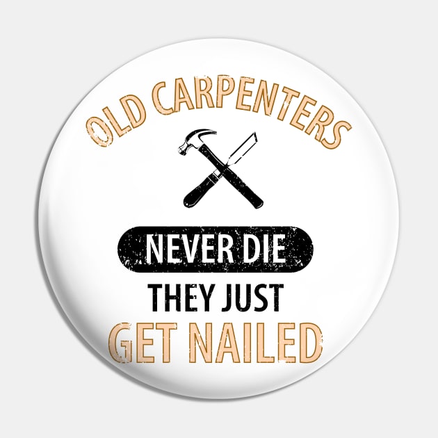 Wood Carpenter Joiner Woodcutter Craftsman Pin by Johnny_Sk3tch