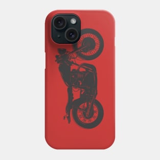 Cafe Racer Motorcycle Sketch design Phone Case