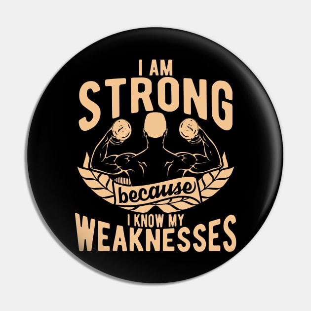 I Am Strong Pin by JakeRhodes