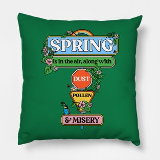 Spring is in the Air and so is Dust, Pollen and Misery Pillow