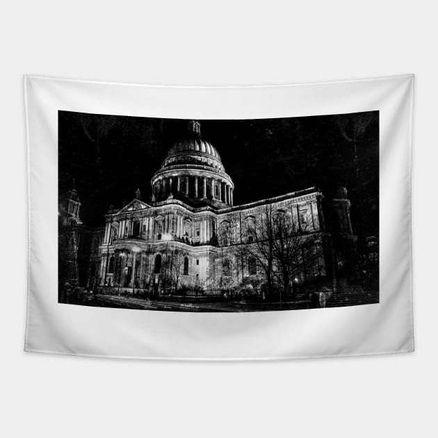 St. Paul&#39;s Cathedral, London, at Night Tapestry by GrahamPrentice