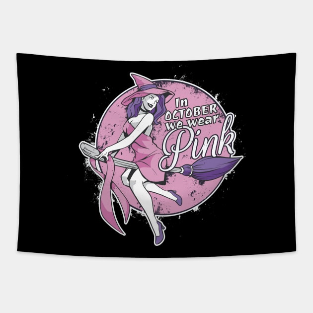 Pink Witch's Support Tapestry by Life2LiveDesign