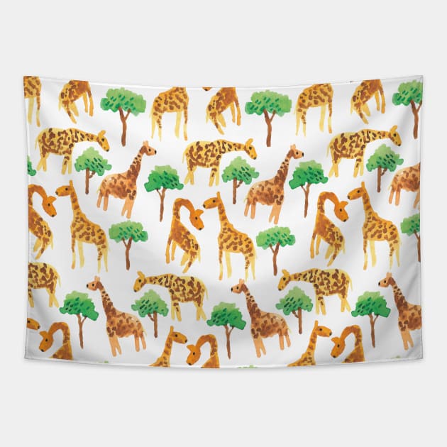 Bubbly Giraffe Tapestry by Think Beyond Color