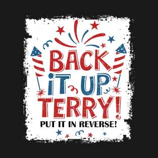 Retro Back Up Terry Back It Up Terry 4th Of July Fireworks T-Shirt