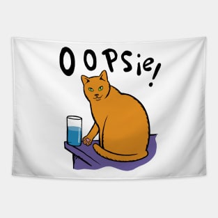 Oopsie, cat mischief. Tapestry