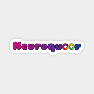 Neuroqueer bi flag infinity neurodivergent autistic pride Magnet