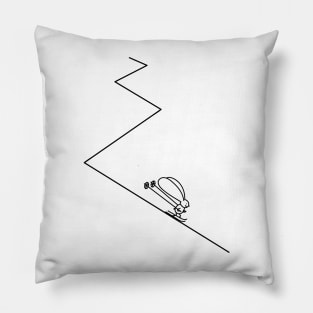 Funny ski bunny Pillow