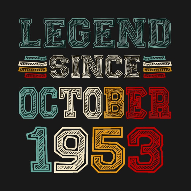 70 Years Old Legend Since October 1953 70th Birthday by Marcelo Nimtz