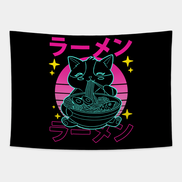 Anime Cat Chic Tee Stylishly Feline Tapestry by BoazBerendse insect