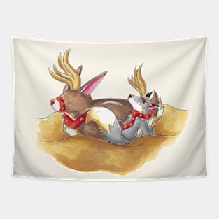 Water Ready Reindeer Tapestry