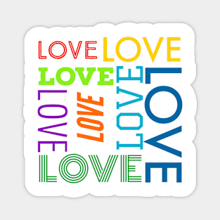 Love pop font bright Magnet