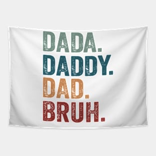 Vintage Dad | Dada Daddy Dad Bruh Tapestry