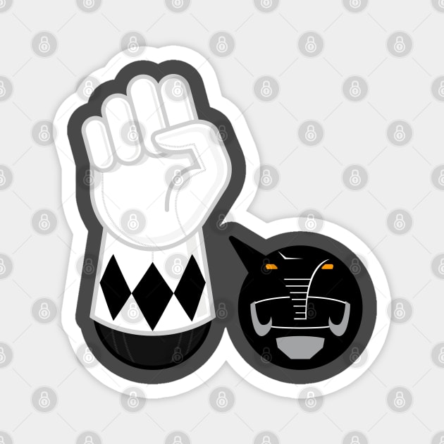 BLACK RANGER hand-power Magnet by LuksTEES