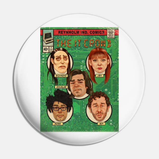 IT Crowd Comic Cover Pin by Cleggart