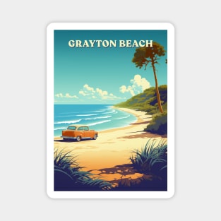 Grayton Beach Florida | Retro Travel Style Magnet