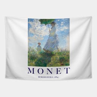 PANTONE MONET -  Claude Monet's Madame Monet and Her Son (1875) by Claude Monet Portrait POSTER Tapestry