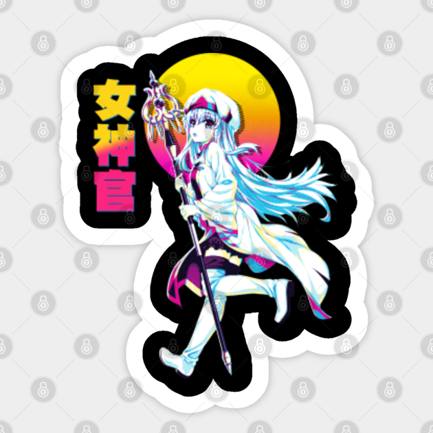 Priestess Goblin Slayer Anime Vaporwave Goblin Slayer Sticker Teepublic