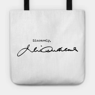 Julie Andrews, sincerely. Tote