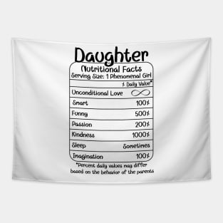 Daughter Nutritional Facts (for LightShirts) Tapestry