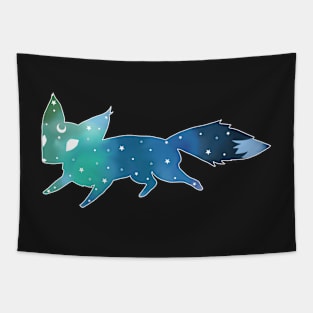 Celestial Moon Fox Tapestry