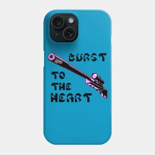 Burst To The Heart, v. Code Pink T-Shirt Blk Text Phone Case