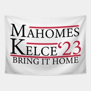 Mahomes Kelce election style Tapestry