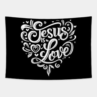 Jesus is Love Tapestry