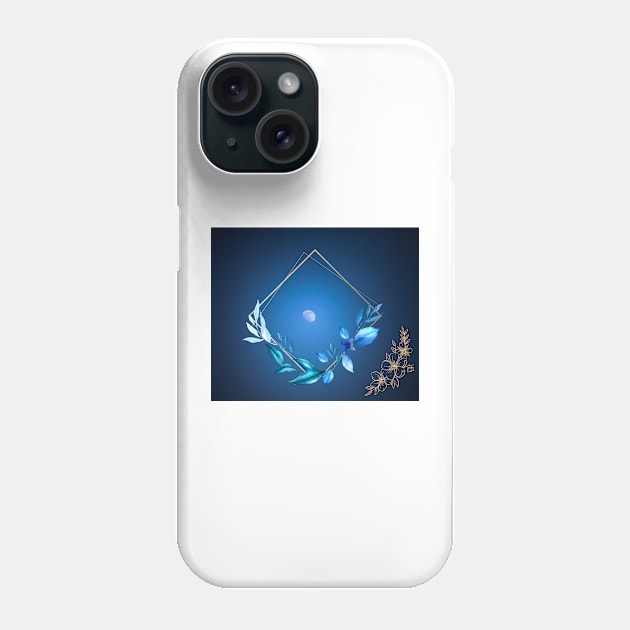 blue moon and rose Phone Case by ayoubShoop