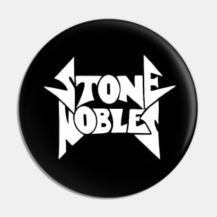 Stone Nobles white logo Pin