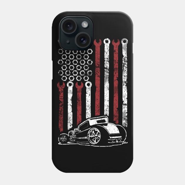 HOT ROD FLAG Phone Case by trev4000