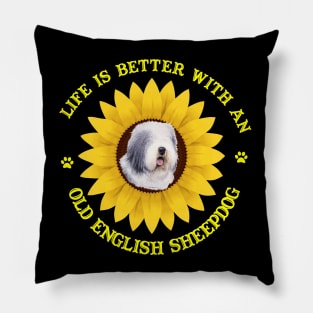 Old English Sheepdog Lovers Pillow