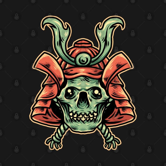 samurai skull by donipacoceng