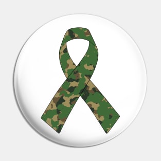 Camouflage Ribbon Pin