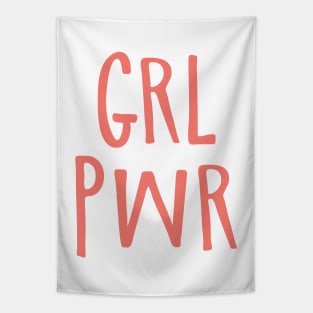 GRL PWR Girl Power Feminism Tapestry