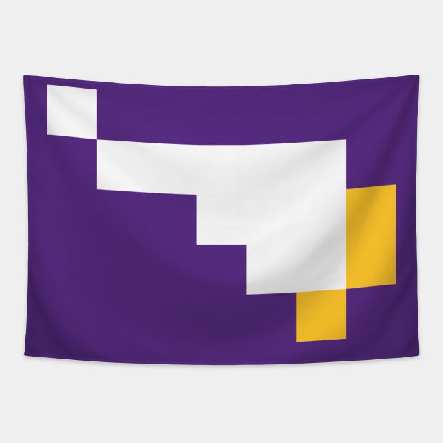 Tecmo Bowl Pixels - Minnesota Tapestry by The Pixel League