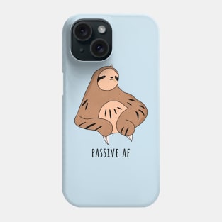 Passive AF Funny SLoth Chewing Grass Phone Case