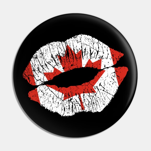 Canadian Flag Kiss Pin by Mila46