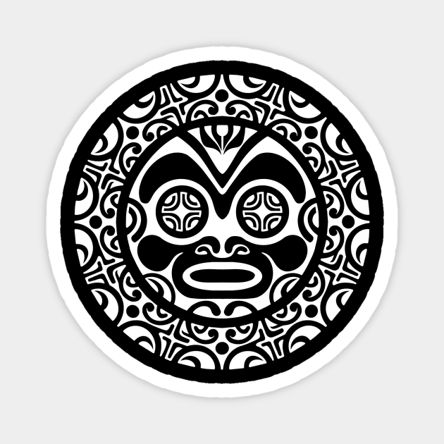 Polynesian Tiki face 1 Magnet by Tikitattoo