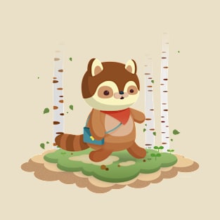 Woodland Raccoon T-Shirt